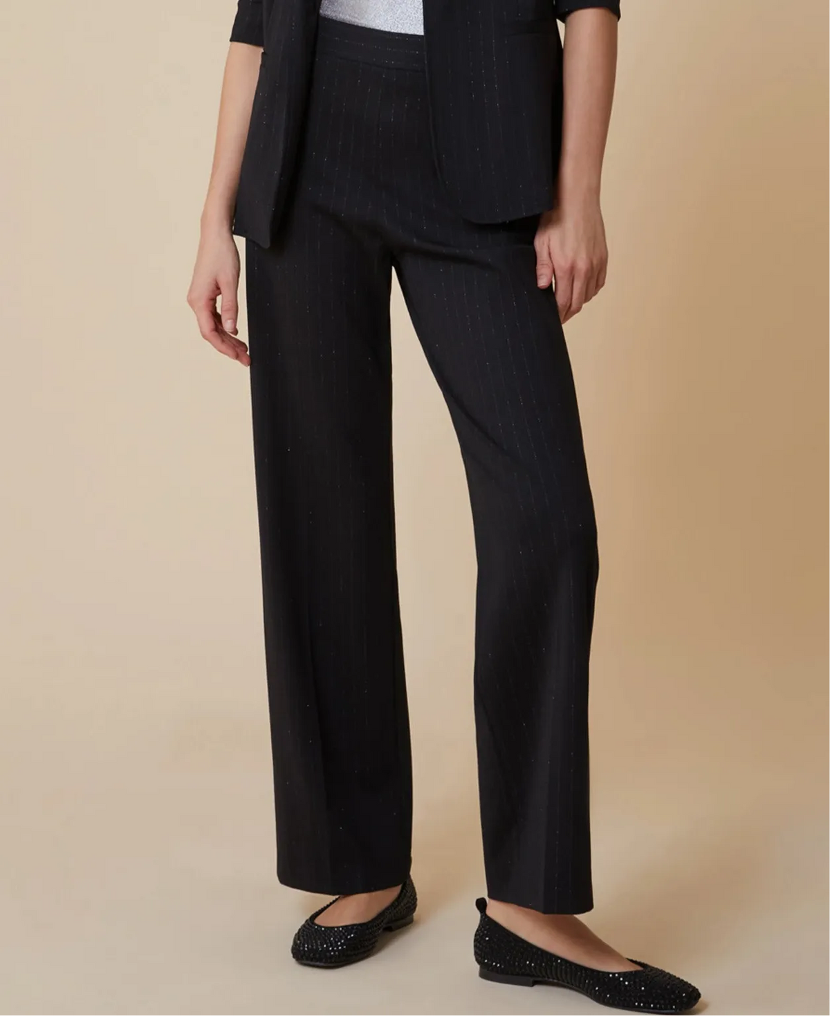 Pantalone Gessato con Brillantini PENNYBLACK