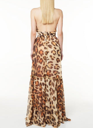 Abito Lungo con Fantasia Maculata AUDENINO