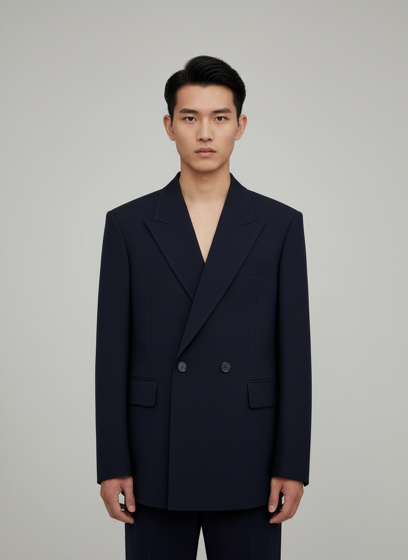 GIACCA 1583Z Batteria SEMI DOPPIO PETTO RELAXED