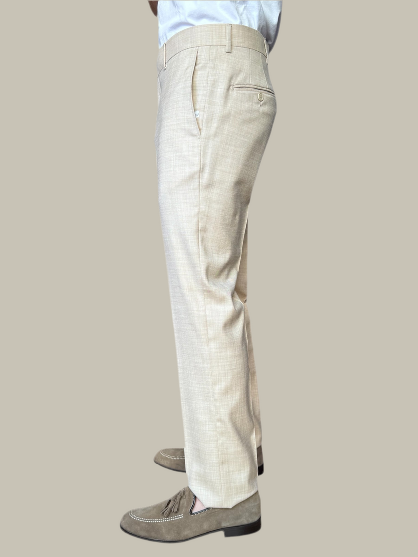 Abito con giacca monopetto in tessuto tela ELIO SANTINI