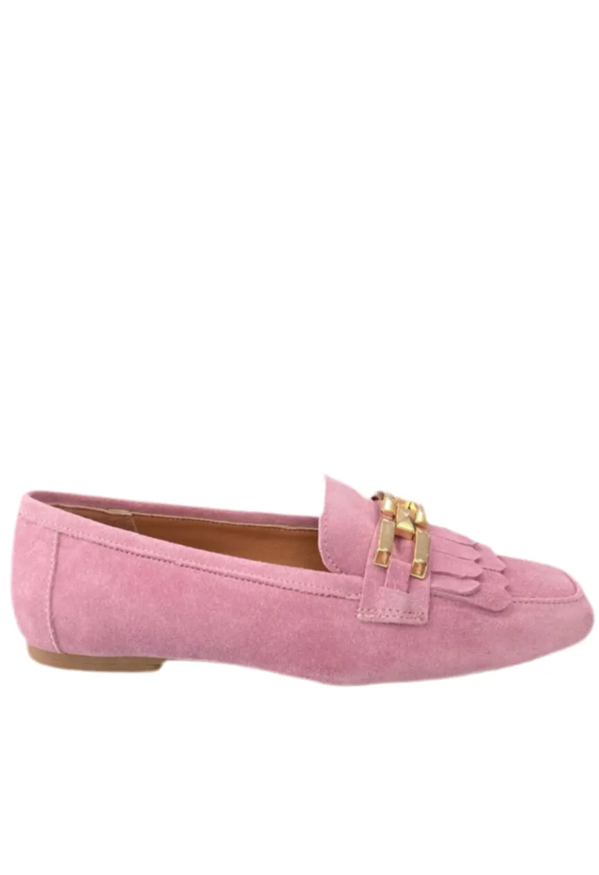 Mocassino pattina con fibbia oro PIXY