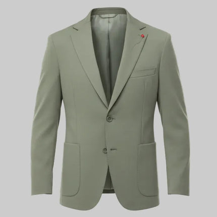 Giacca GI01 spim 2bottoni con tasca a toppa e rever classico