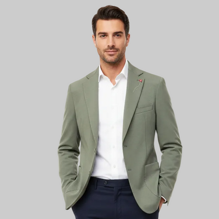 Giacca GI01 spim 2bottoni con tasca a toppa e rever classico