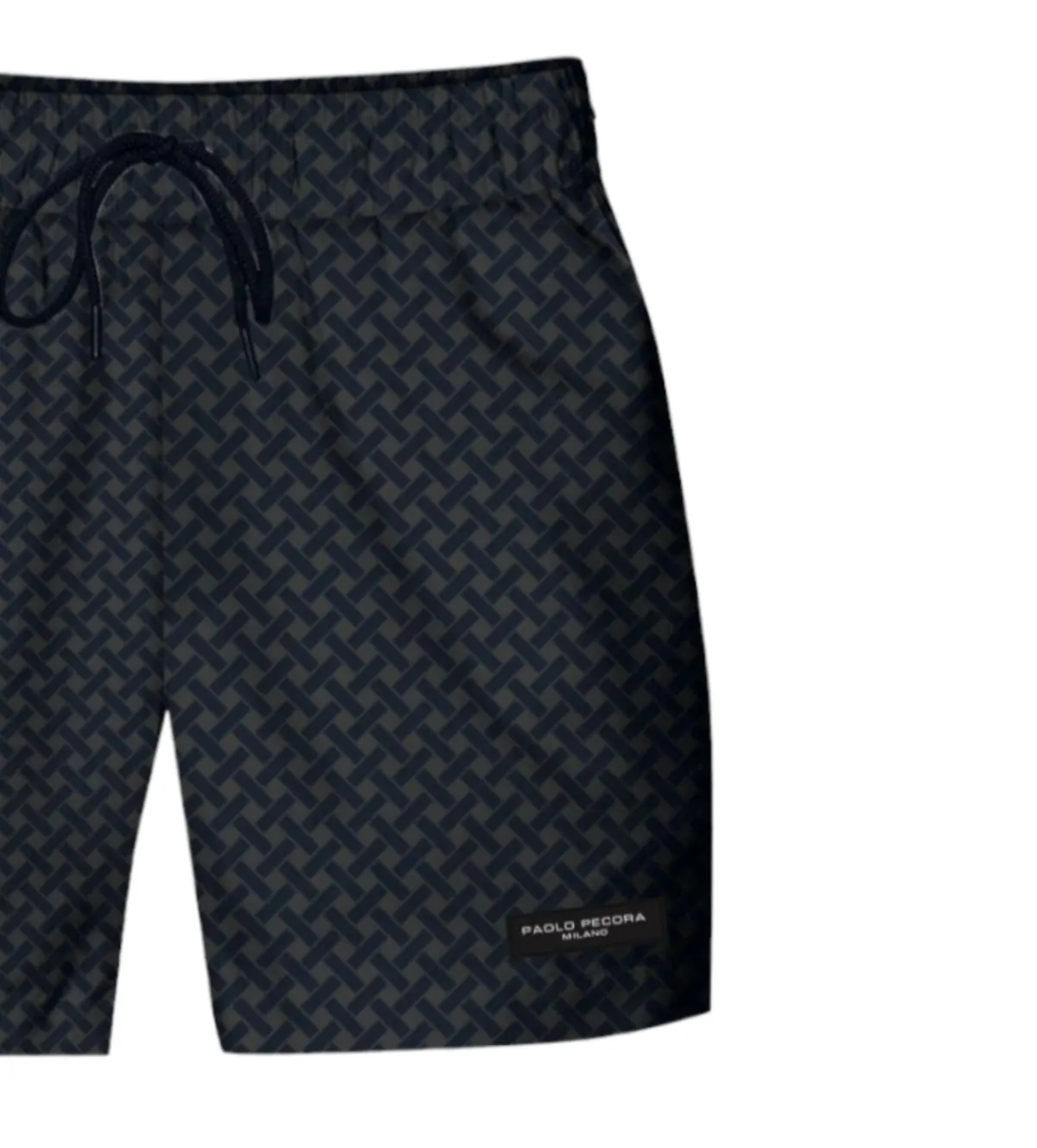 Costume boxer con tasche laccio e logo PAOLO PECORA