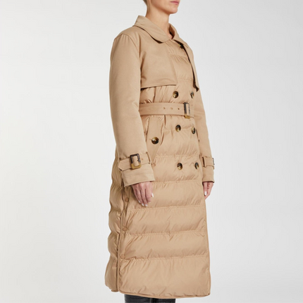 Piumino Donna Modello Trench Doppio Petto