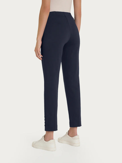 Pantalone Capri con Bottoni in Satin Power