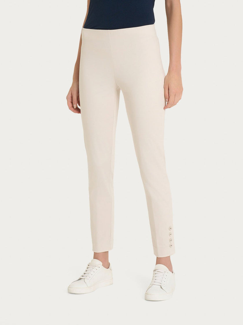 Pantalone capri con bottoni in Satin Power RAGNO