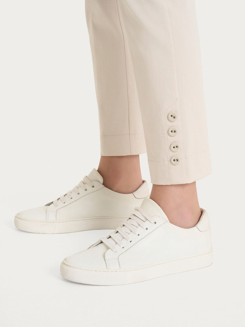 Pantalone capri con bottoni in Satin Power RAGNO