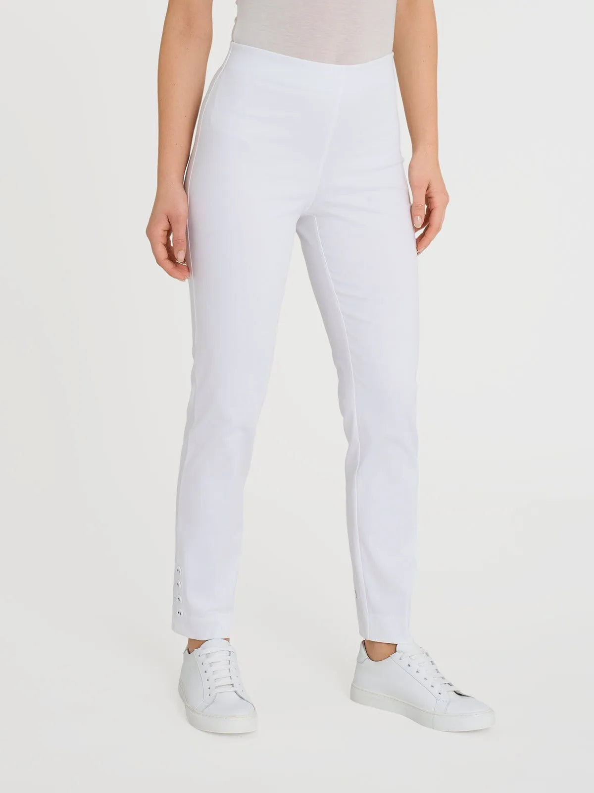 Pantalone capri con bottoni in Satin Power RAGNO