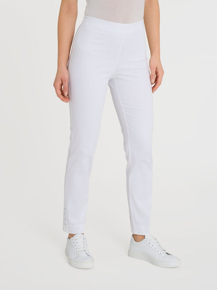 Pantalone capri con bottoni in Satin Power RAGNO