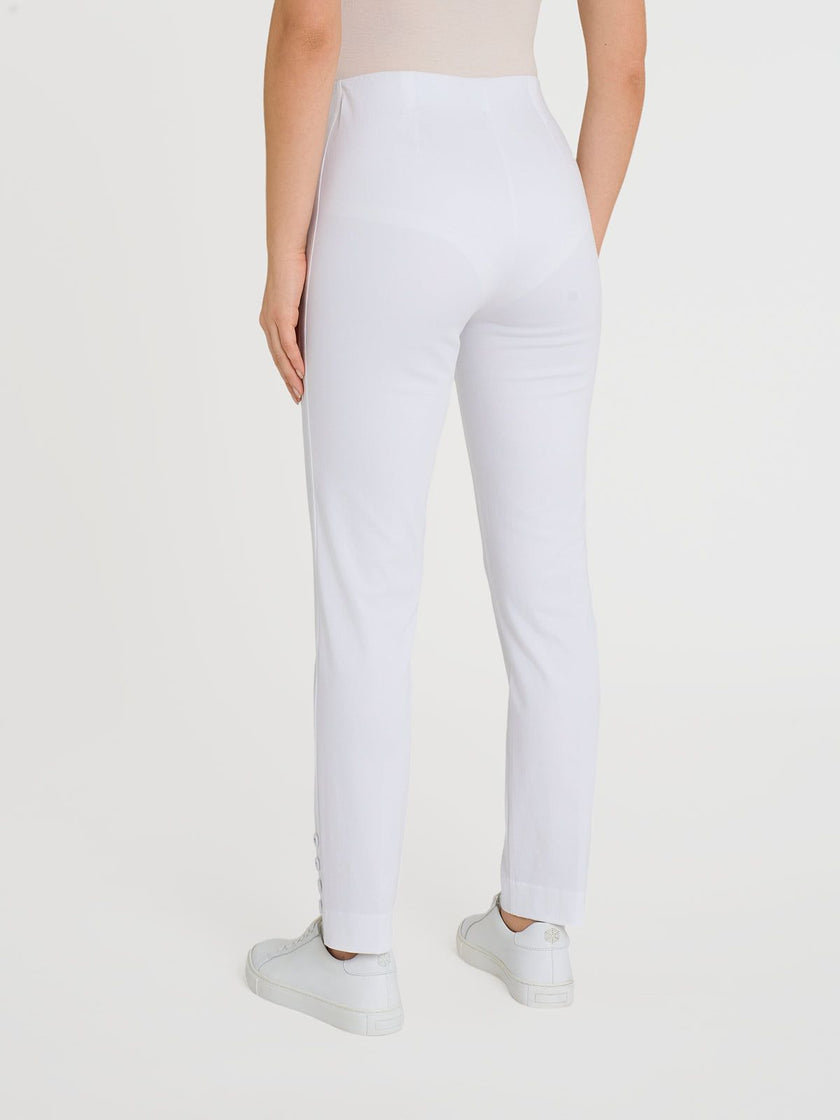 Pantalone capri con bottoni in Satin Power RAGNO