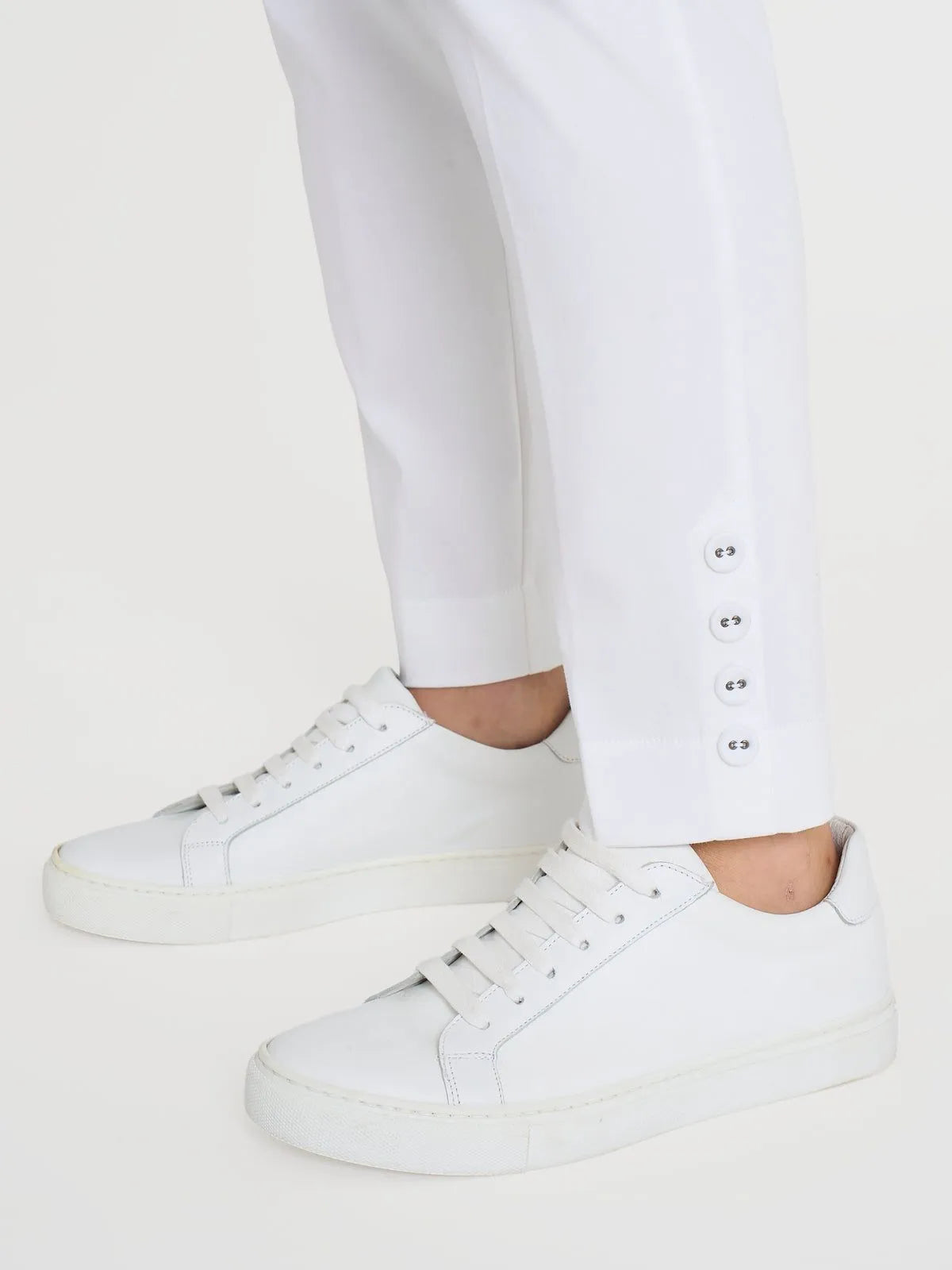 Pantalone capri con bottoni in Satin Power RAGNO