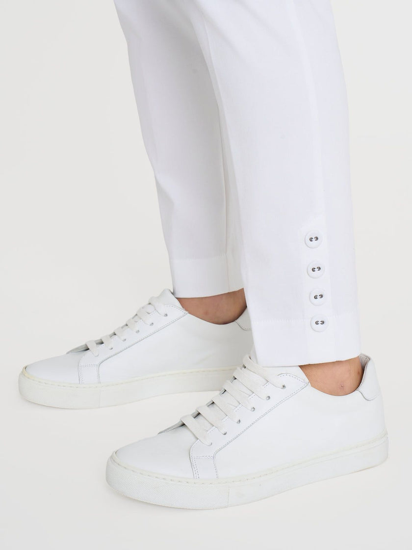 Pantalone capri con bottoni in Satin Power RAGNO