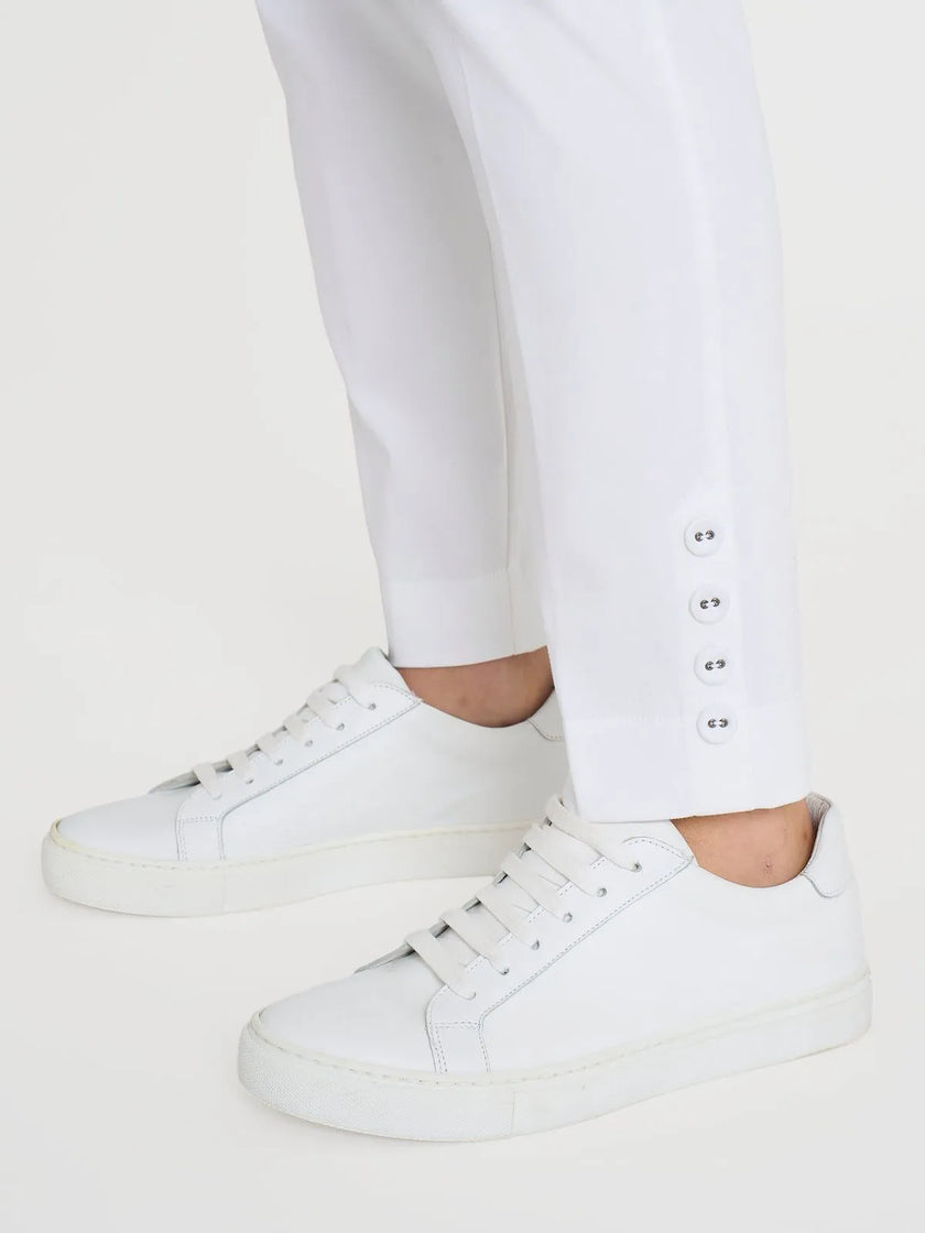 Pantalone capri con bottoni in Satin Power RAGNO
