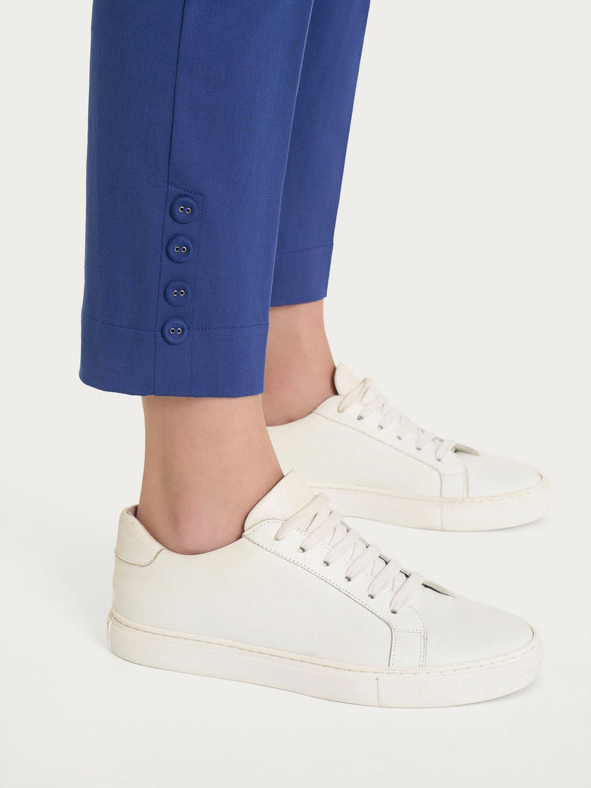 Pantalone capri con bottoni in Satin Power RAGNO