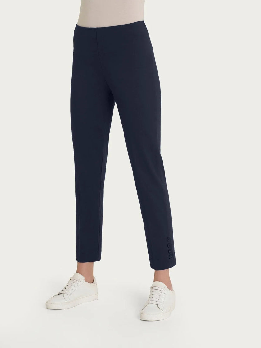 Pantalone capri con bottoni in Satin Power RAGNO