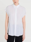 Camicia con manica corta a kimono in Ecoseta RAGNO
