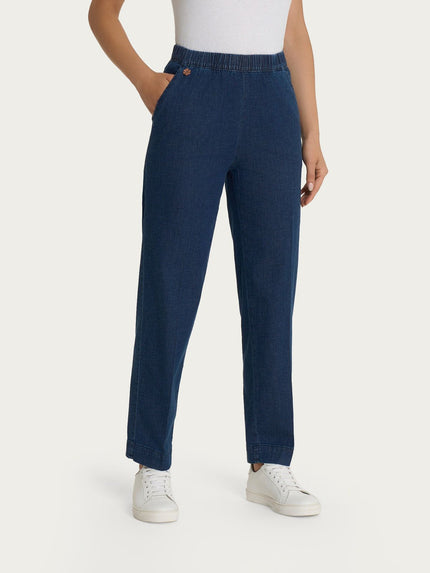 Jeans a gamba dritta con tasche in Super Light Denim RAGNO