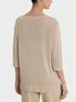 Maglia con manica 3/4 in Crêpe Lurex RAGNO