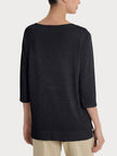 Maglia con manica 3/4 in Crêpe Lurex RAGNO