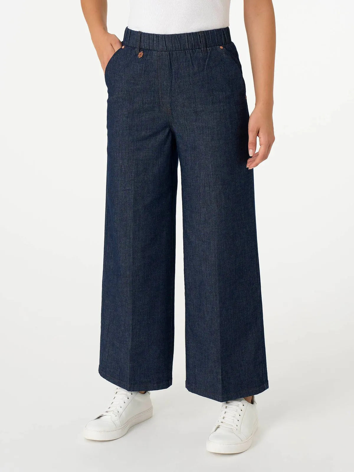 Jeans ampio alla caviglia con tasche in Light Denim RAGNO