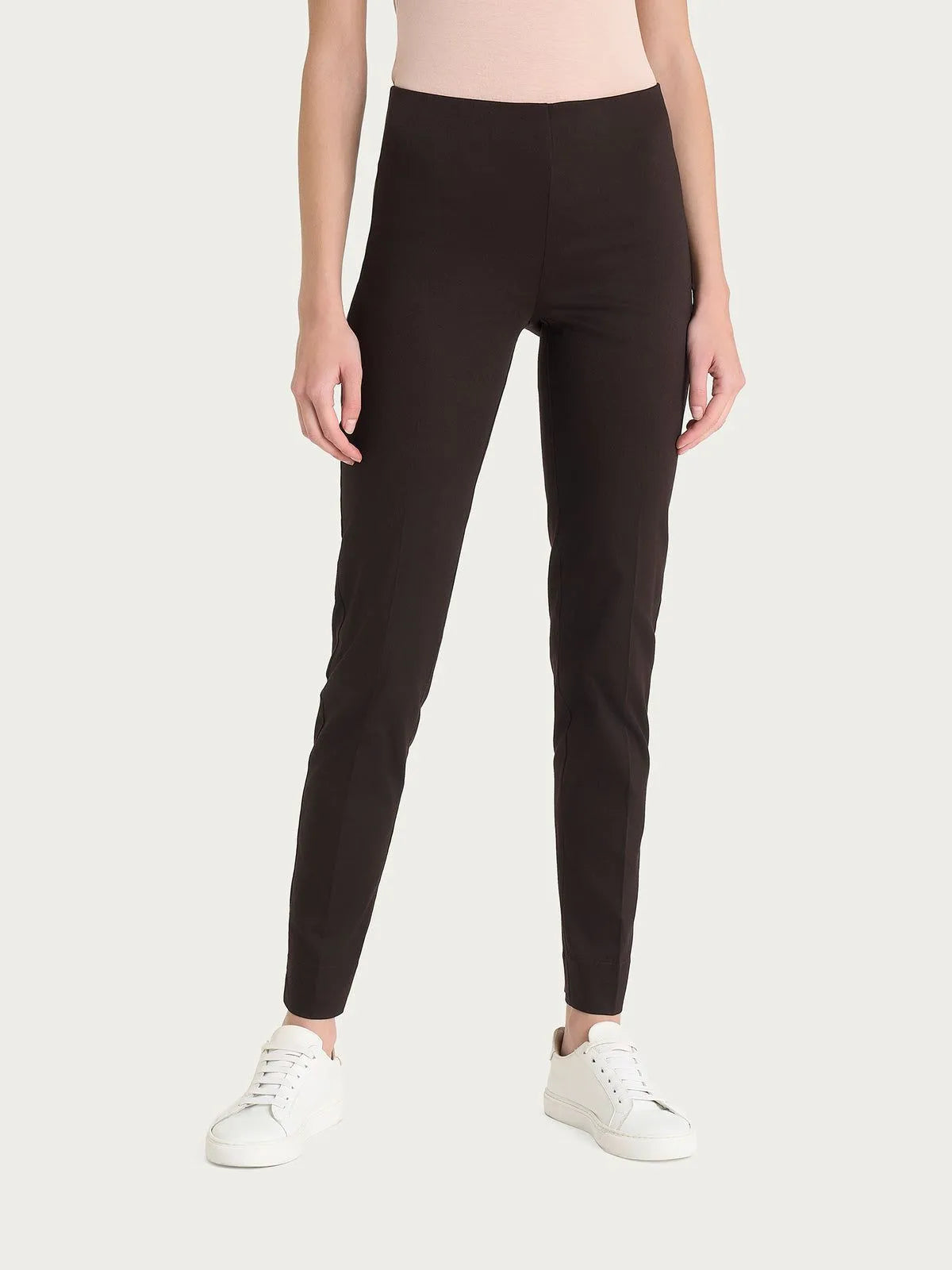 Pantalone a sigaretta con spacchetti in Satin Power RAGNO