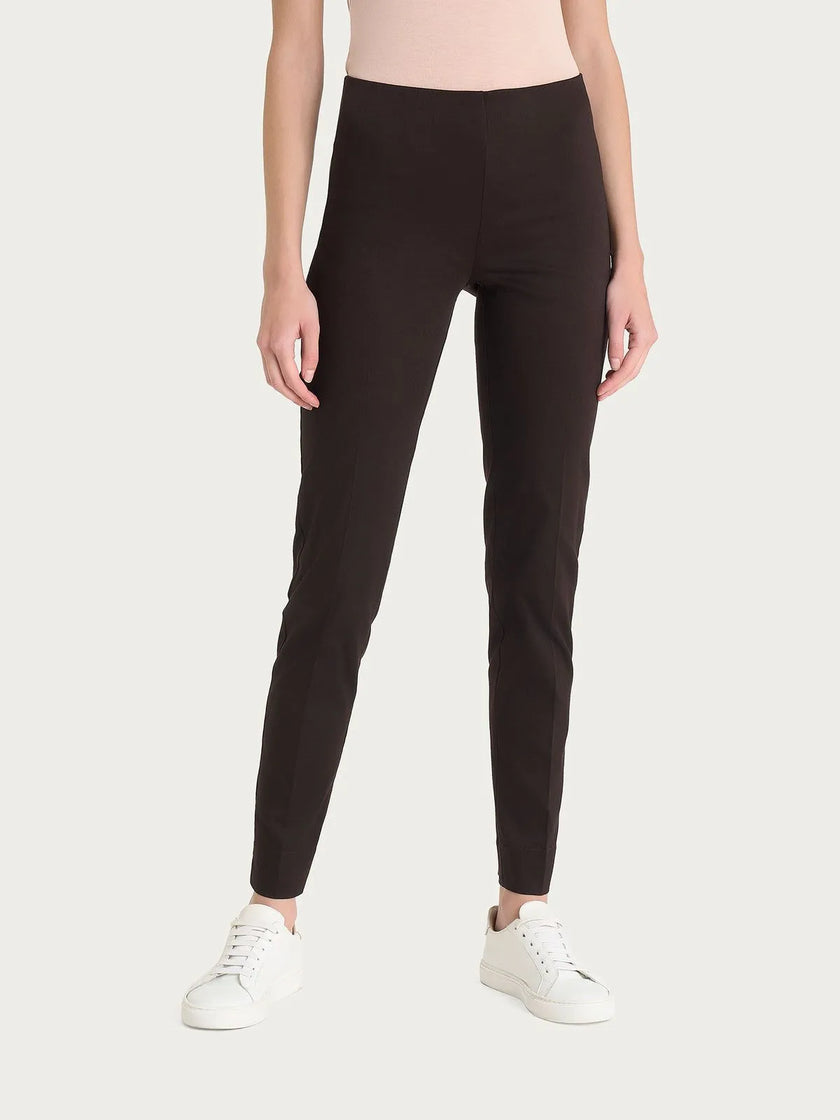 Pantalone a sigaretta con spacchetti in Satin Power RAGNO