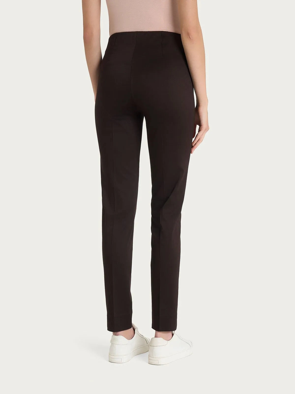 Pantalone a sigaretta con spacchetti in Satin Power RAGNO