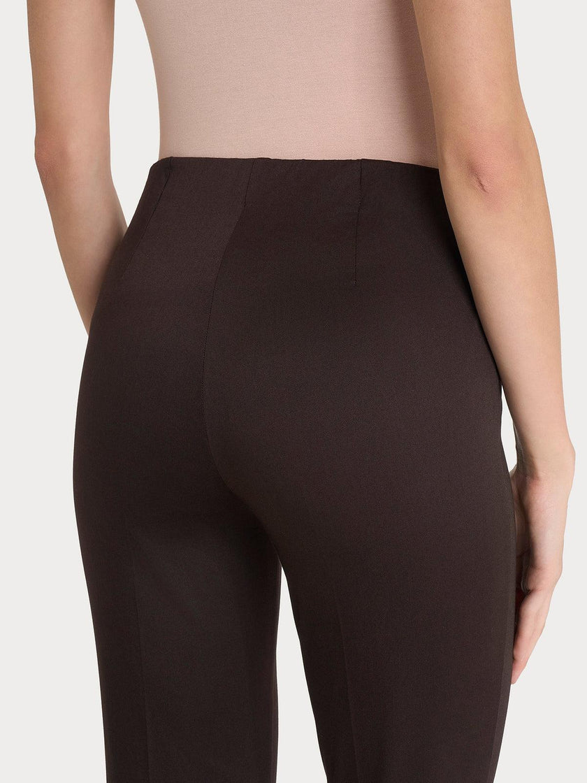 Pantalone a sigaretta con spacchetti in Satin Power RAGNO