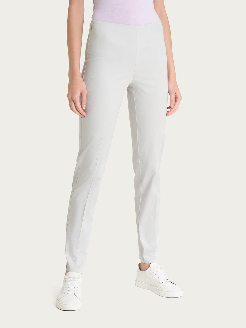 Pantalone a sigaretta con spacchetti in Satin Power RAGNO