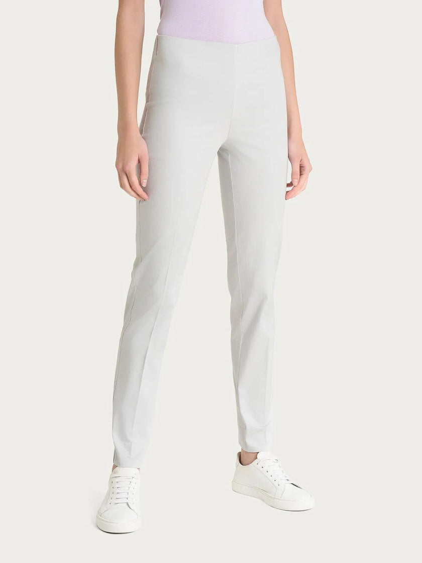 Pantalone a sigaretta con spacchetti in Satin Power RAGNO