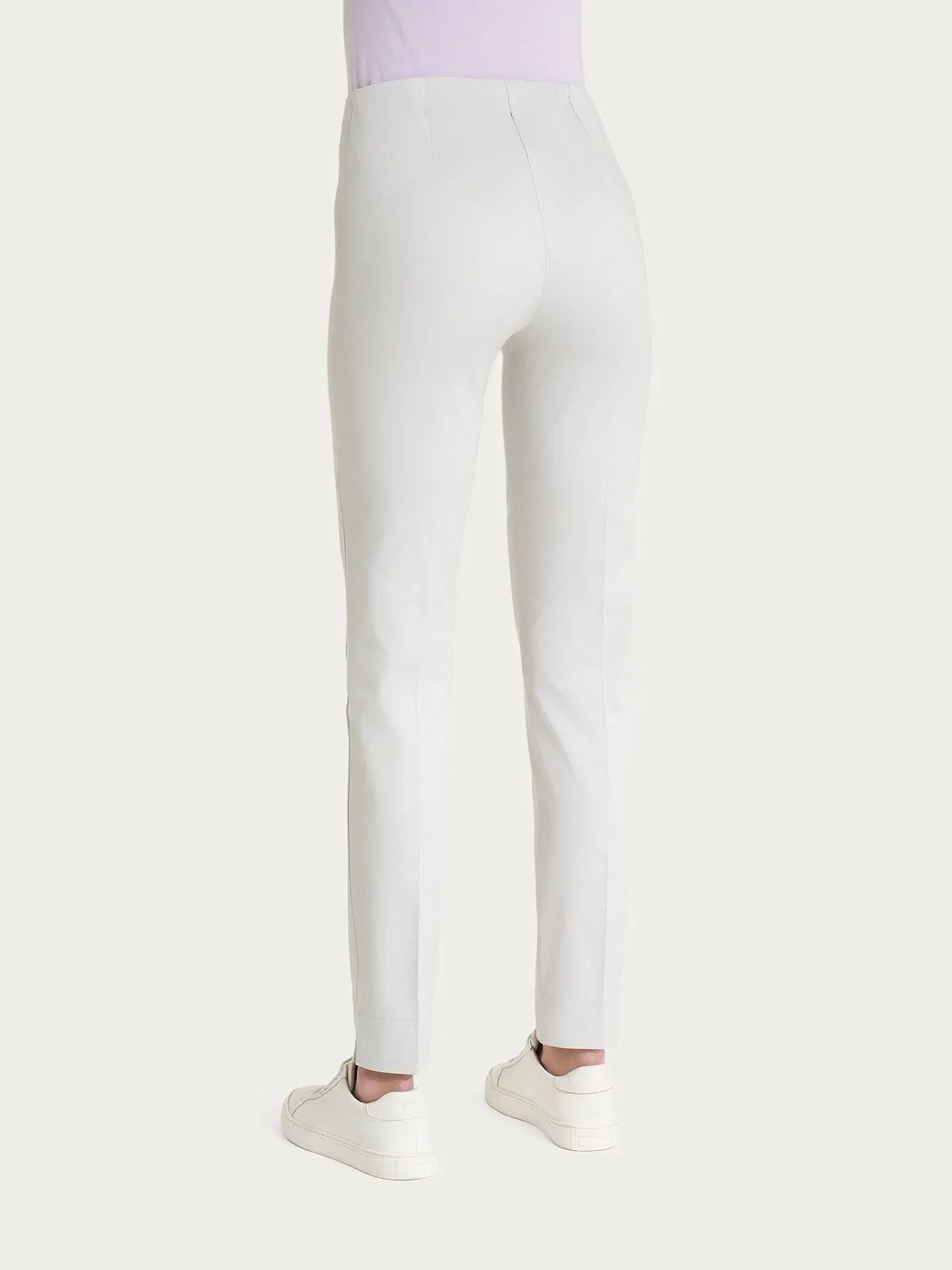 Pantalone a sigaretta con spacchetti in Satin Power RAGNO