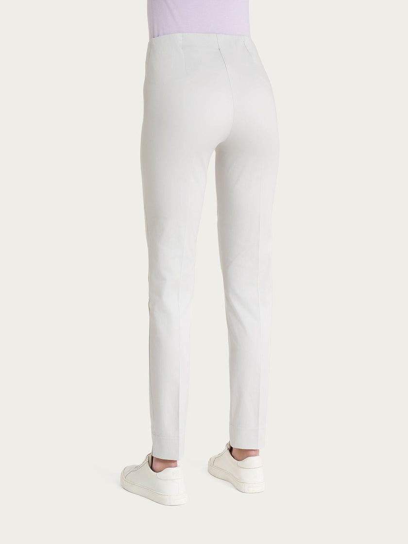 Pantalone a sigaretta con spacchetti in Satin Power RAGNO