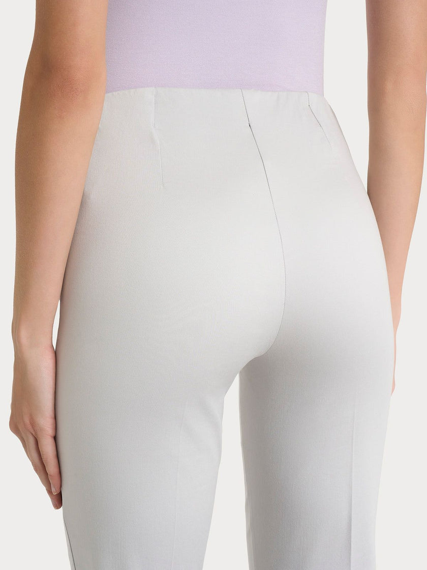 Pantalone a sigaretta con spacchetti in Satin Power RAGNO