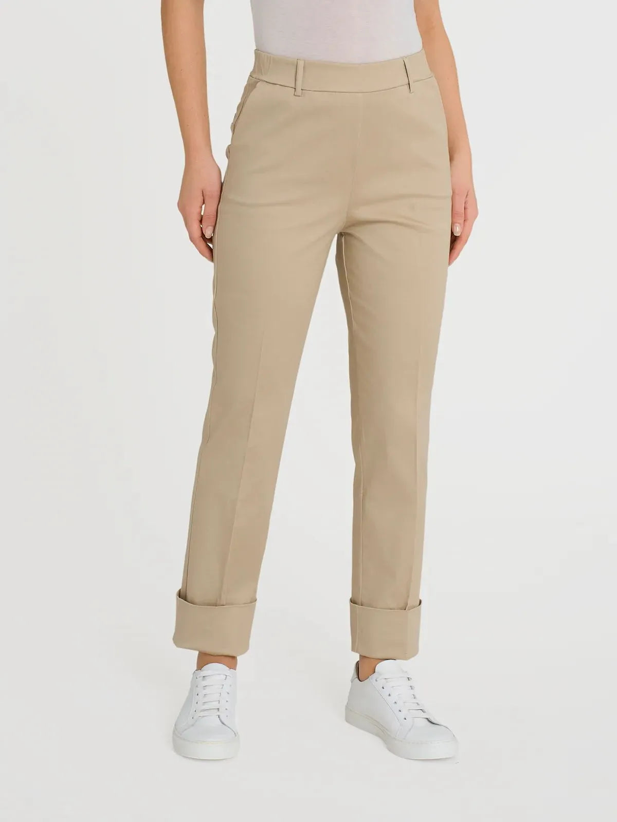 Pantalone slim dritto in Compact Light HEMISPHERE VAIRANO
