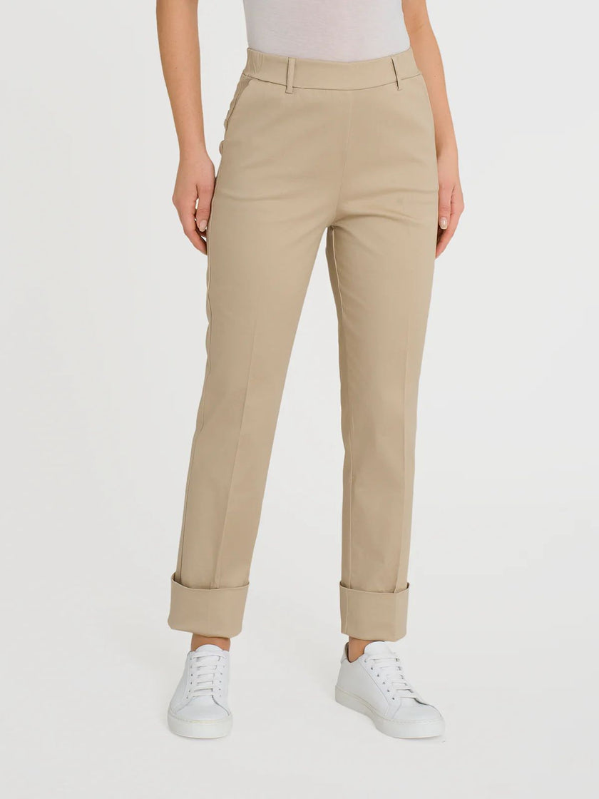 Pantalone slim dritto in Compact Light HEMISPHERE VAIRANO