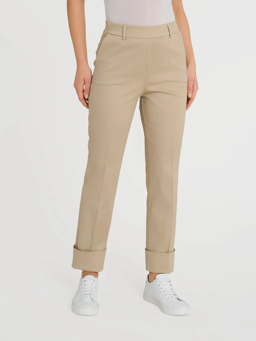 Pantalone slim dritto in Compact Light HEMISPHERE VAIRANO