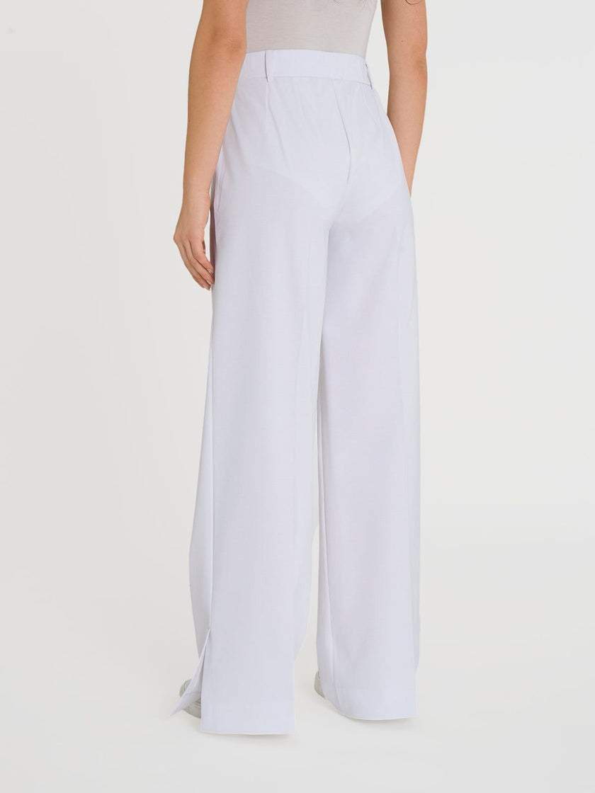 Pantalone a Palazzo con Tasche in Compact Light RAGNO