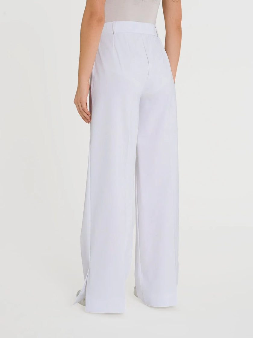 Pantalone a Palazzo con Tasche in Compact Light RAGNO