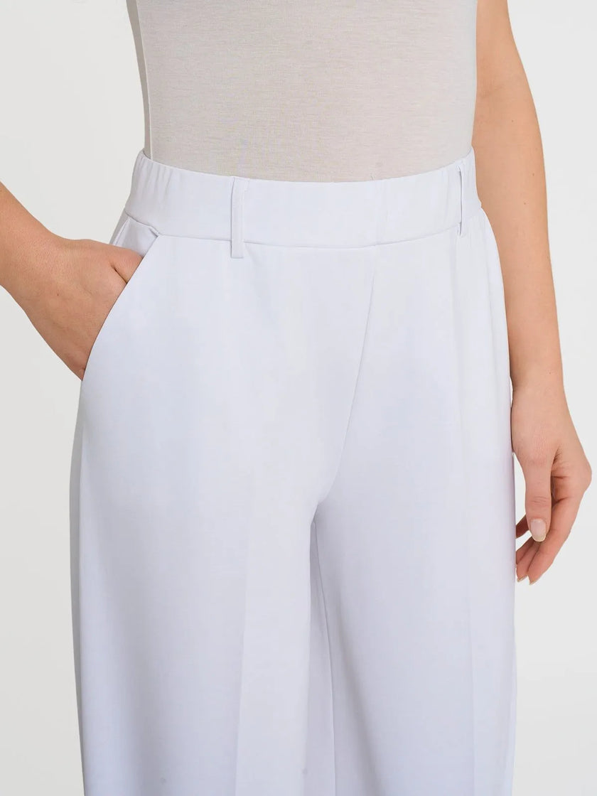 Pantalone a Palazzo con Tasche in Compact Light RAGNO