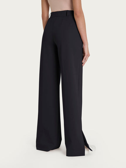 Pantalone a Palazzo con Tasche in Compact Light RAGNO