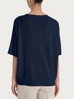 Maglia con scollo a V in Crêpe Lurex RAGNO