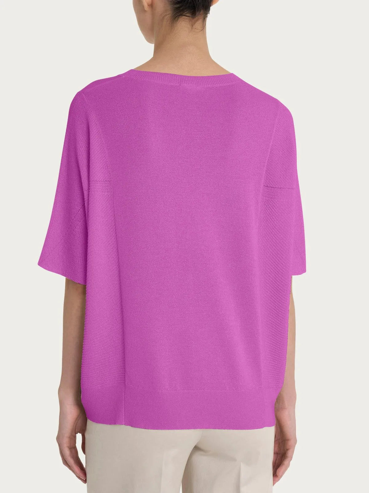 Maglia con scollo a V in Crêpe Lurex RAGNO