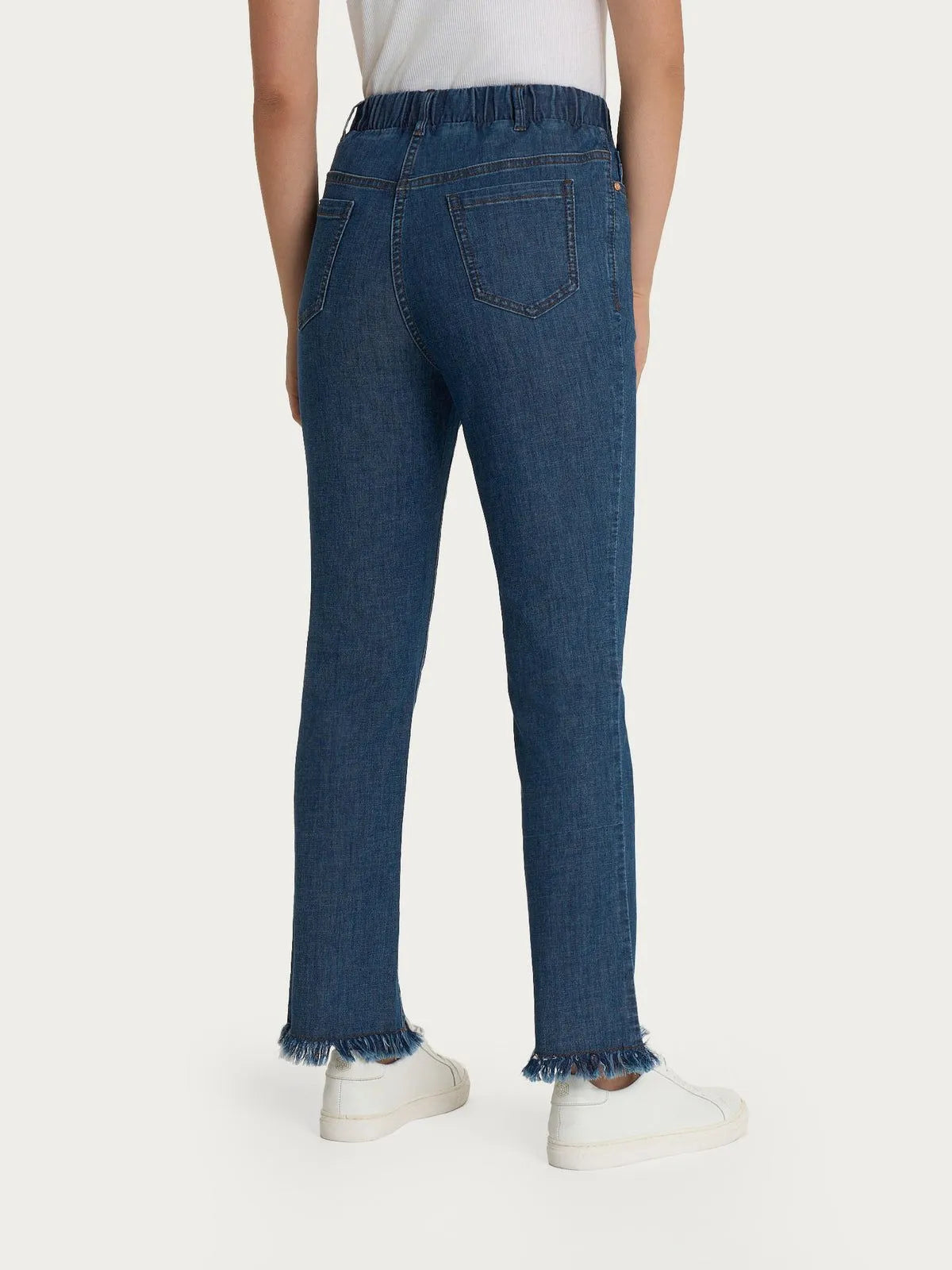 Jeans sfrangiato dritto con tasche in Light denim RAGNO