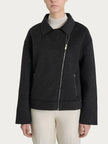 GIUBBINO DQ61KZ MODELLO CHIODO CON ZIP LATERALE