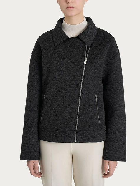 GIUBBINO DQ61KZ MODELLO CHIODO CON ZIP LATERALE