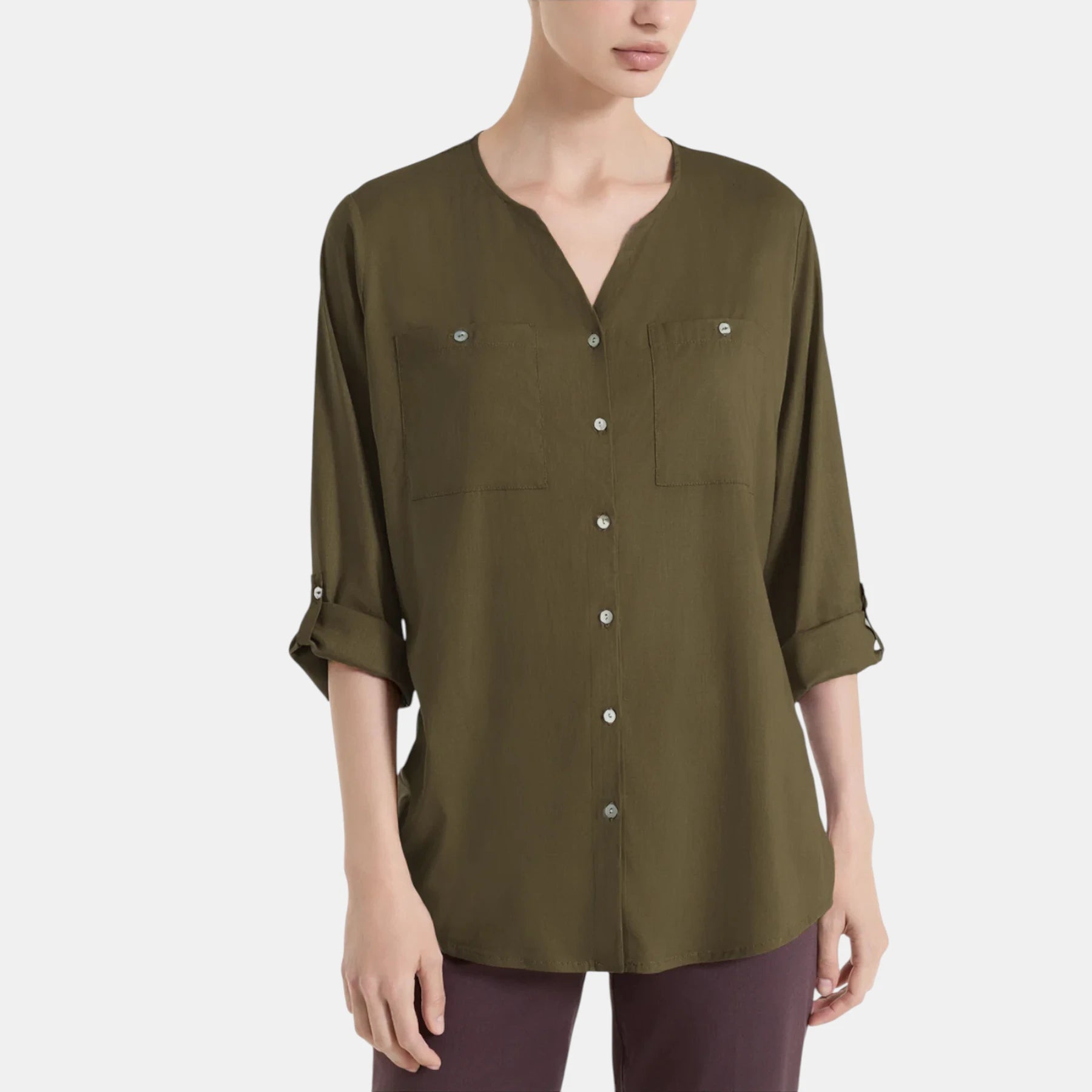 CAMICIA DS26SI SCOLLO A V