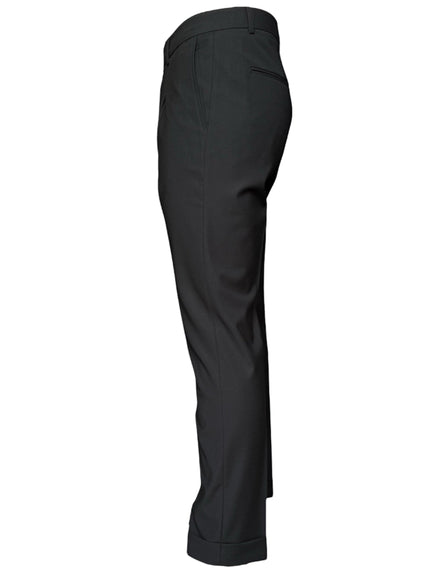 Pantalone in tela con tasche alla francese