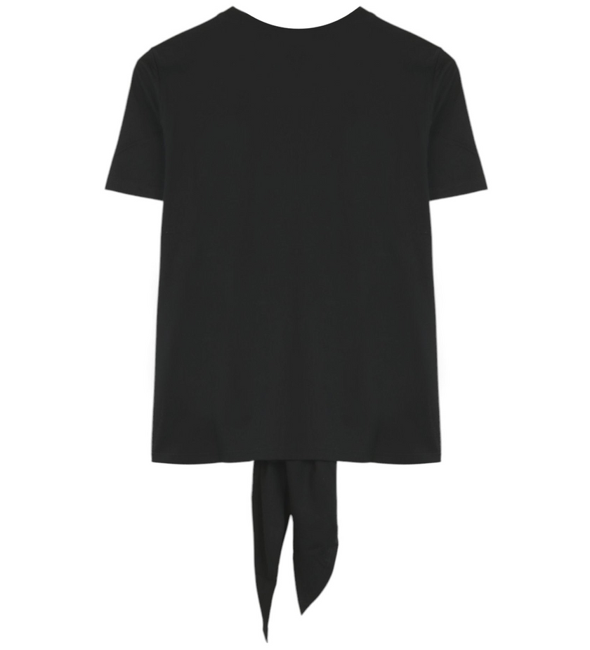 T-Shirt Basic Girocollo con Nodo Anteriore PENNYBLACK