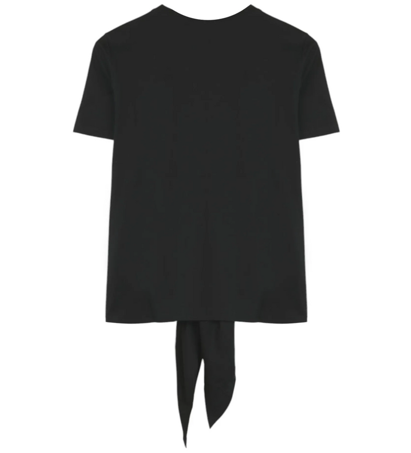 T-Shirt Basic Girocollo con Nodo Anteriore PENNYBLACK